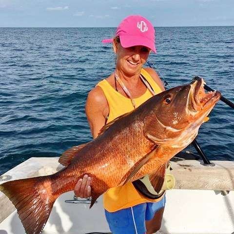 Cubera Snapper caught inshore