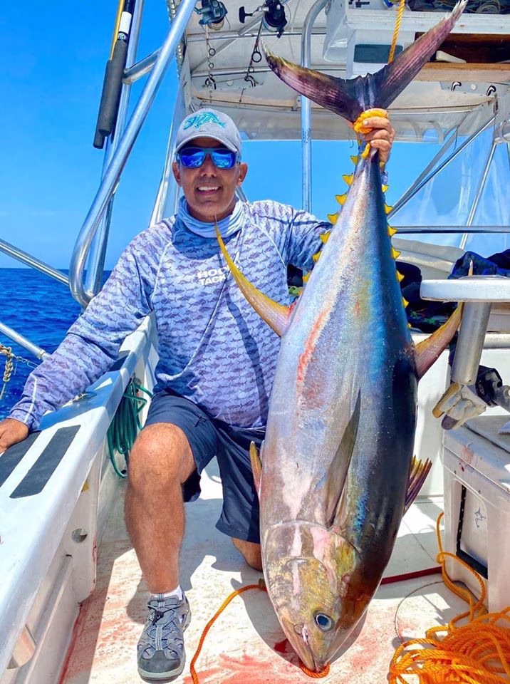 Yellowfin tuna from an offshore Costa Rica fishing trip